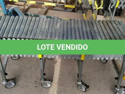 LOTE 364 - 01 ESTEIRA METÁLICA ARTICULADA. (NO ESTADO) ATENÇÃO! FAZER A VISITAÇÃO ANTES DE ARREMATAR, NÃO SABEMOS SE FUNCIONA, LEILÃO NÃO TEM GARANTIA E NEM DEVOLUÇÃO, SUJEITO A POSSÍVEIS AVARIAS VISÍVEIS/OCULTAS E/OU AUSÊNCIA DE COMPONENTES.