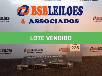 LOTE 226 - 01 PROCESSADOR DE ÁUDIO. (NO ESTADO) ATENÇÃO! FAZER A VISITAÇÃO ANTES DE ARREMATAR, NÃO SABEMOS SE FUNCIONA, LEILÃO NÃO TEM GARANTIA E NEM DEVOLUÇÃO, SUJEITO A POSSÍVEIS AVARIAS VISÍVEIS/OCULTAS E/OU AUSÊNCIA DE COMPONENTES.