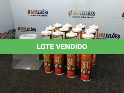 LOTE 381 - 12 BISNAGAS DE SELANTE SILICONE COM 260G MARCA PRODERSIL. (NO ESTADO) ATENÇÃO! FAZER A VISITAÇÃO ANTES DE ARREMATAR, NÃO SABEMOS SE FUNCIONA, LEILÃO NÃO TEM GARANTIA E NEM DEVOLUÇÃO, SUJEITO A POSSÍVEIS AVARIAS VISÍVEIS/OCULTAS E/OU AUSÊNCIA DE COMPONENTES.