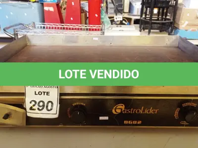 LOTE 290 - 01 CHAPA GATROLIDER 80CM. (NO ESTADO) ATENÇÃO! FAZER A VISITAÇÃO ANTES DE ARREMATAR, NÃO SABEMOS SE FUNCIONA, LEILÃO NÃO TEM GARANTIA E NEM DEVOLUÇÃO, SUJEITO A POSSÍVEIS AVARIAS VISÍVEIS/OCULTAS E/OU AUSÊNCIA DE COMPONENTES.