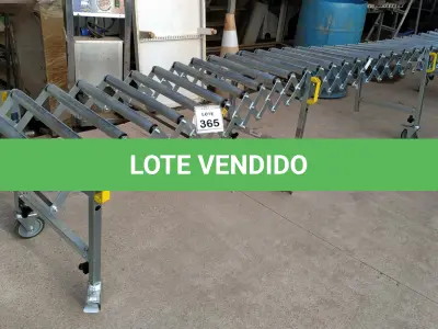 LOTE 365 - 01 ESTEIRA METÁLICA ARTICULADA. (NO ESTADO) ATENÇÃO! FAZER A VISITAÇÃO ANTES DE ARREMATAR, NÃO SABEMOS SE FUNCIONA, LEILÃO NÃO TEM GARANTIA E NEM DEVOLUÇÃO, SUJEITO A POSSÍVEIS AVARIAS VISÍVEIS/OCULTAS E/OU AUSÊNCIA DE COMPONENTES.