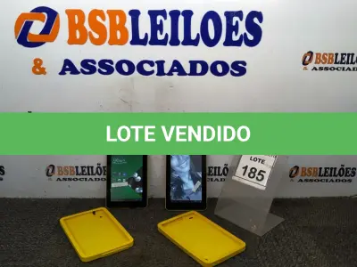 LOTE 185 - 02 TABLETS MARCA CCE. (NO ESTADO) ATENÇÃO! FAZER A VISITAÇÃO ANTES DE ARREMATAR, NÃO SABEMOS SE FUNCIONA, LEILÃO NÃO TEM GARANTIA E NEM DEVOLUÇÃO, SUJEITO A POSSÍVEIS AVARIAS VISÍVEIS/OCULTAS E/OU AUSÊNCIA DE COMPONENTES.