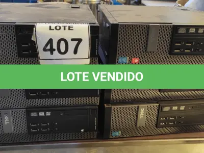 LOTE 407 - 06 CPUS MARCA DELL PARA RETIRADA DE PEÇAS. (NO ESTADO) ATENÇÃO! FAZER A VISITAÇÃO ANTES DE ARREMATAR, NÃO SABEMOS SE FUNCIONA, LEILÃO NÃO TEM GARANTIA E NEM DEVOLUÇÃO, SUJEITO A POSSÍVEIS AVARIAS VISÍVEIS/OCULTAS E/OU AUSÊNCIA DE COMPONENTES.