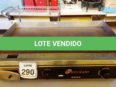 LOTE 290 - 01 CHAPA GATROLIDER 80CM. (NO ESTADO) ATENÇÃO! FAZER A VISITAÇÃO ANTES DE ARREMATAR, NÃO SABEMOS SE FUNCIONA, LEILÃO NÃO TEM GARANTIA E NEM DEVOLUÇÃO, SUJEITO A POSSÍVEIS AVARIAS VISÍVEIS/OCULTAS E/OU AUSÊNCIA DE COMPONENTES.