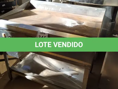 LOTE 483 - 01 CHAPA INDUSTRIAL ELÉTRICA EM INOX. (NO ESTADO) ATENÇÃO! FAZER A VISITAÇÃO ANTES DE ARREMATAR, NÃO SABEMOS SE FUNCIONA, LEILÃO NÃO TEM GARANTIA E NEM DEVOLUÇÃO, SUJEITO A POSSÍVEIS AVARIAS VISÍVEIS/OCULTAS E/OU AUSÊNCIA DE COMPONENTES.