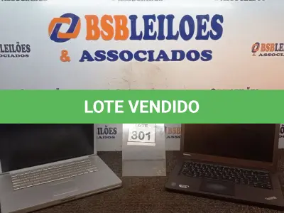 LOTE 301 - 01 NOTEBOOK APPLE E 01 NOTEBOOK MARCA LENOVO PARA RETIRADA DE PEÇAS. (NO ESTADO) ATENÇÃO! FAZER A VISITAÇÃO ANTES DE ARREMATAR, NÃO SABEMOS SE FUNCIONA, LEILÃO NÃO TEM GARANTIA E NEM DEVOLUÇÃO, SUJEITO A POSSÍVEIS AVARIAS VISÍVEIS/OCULTAS E/OU AUSÊNCIA DE COMPONENTES.