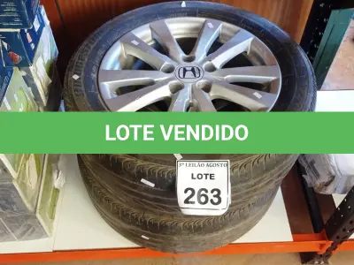 LOTE 263 - 02 RODAS ARO 16 HONDA. (NO ESTADO) ATENÇÃO! FAZER A VISITAÇÃO ANTES DE ARREMATAR, NÃO SABEMOS SE FUNCIONA, LEILÃO NÃO TEM GARANTIA E NEM DEVOLUÇÃO, SUJEITO A POSSÍVEIS AVARIAS VISÍVEIS/OCULTAS E/OU AUSÊNCIA DE COMPONENTES.