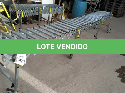 LOTE 364 - 01 ESTEIRA METÁLICA ARTICULADA. (NO ESTADO) ATENÇÃO! FAZER A VISITAÇÃO ANTES DE ARREMATAR, NÃO SABEMOS SE FUNCIONA, LEILÃO NÃO TEM GARANTIA E NEM DEVOLUÇÃO, SUJEITO A POSSÍVEIS AVARIAS VISÍVEIS/OCULTAS E/OU AUSÊNCIA DE COMPONENTES.