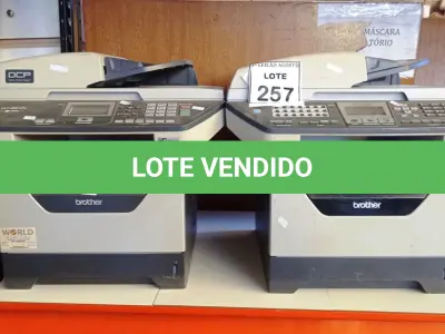 LOTE 257 - 02 IMPRESSORAS MULTIFUNCIONAIS MARCA BROTHER. (NO ESTADO) ATENÇÃO! FAZER A VISITAÇÃO ANTES DE ARREMATAR, NÃO SABEMOS SE FUNCIONA, LEILÃO NÃO TEM GARANTIA E NEM DEVOLUÇÃO, SUJEITO A POSSÍVEIS AVARIAS VISÍVEIS/OCULTAS E/OU AUSÊNCIA DE COMPONENTES.