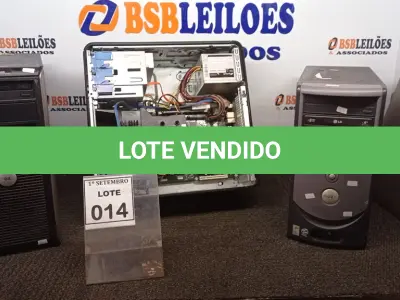 LOTE 014 - 03 CPU’S DELL MODELOS DIVERSOS E 02 MODENS. (NO ESTADO) ATENÇÃO! FAZER A VISITAÇÃO ANTES DE ARREMATAR, NÃO SABEMOS SE FUNCIONA, LEILÃO NÃO TEM GARANTIA E NEM DEVOLUÇÃO, SUJEITO A POSSÍVEIS AVARIAS VISÍVEIS/OCULTAS E/OU AUSÊNCIA DE COMPONENTES.