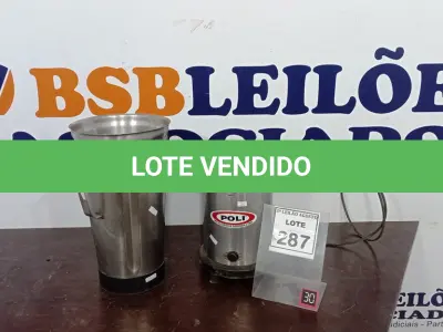 LOTE 287 - 01 LIQUIDIFICADOR INDUSTRIAL COM AVARIA. (NO ESTADO) ATENÇÃO! FAZER A VISITAÇÃO ANTES DE ARREMATAR, NÃO SABEMOS SE FUNCIONA, LEILÃO NÃO TEM 270GARANTIA E NEM DEVOLUÇÃO, SUJEITO A POSSÍVEIS AVARIAS VISÍVEIS/OCULTAS E/OU AUSÊNCIA DE COMPONENTES.