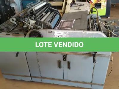 LOTE 373 - 01 MÁQUINA IMPRESSORA DUPLICADORA MARCA MULTILITH. (NO ESTADO) ATENÇÃO! FAZER A VISITAÇÃO ANTES DE ARREMATAR, NÃO SABEMOS SE FUNCIONA, LEILÃO NÃO TEM GARANTIA E NEM DEVOLUÇÃO, SUJEITO A POSSÍVEIS AVARIAS VISÍVEIS/OCULTAS E/OU AUSÊNCIA DE COMPONENTES.