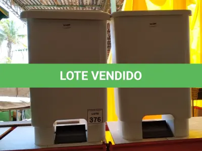 LOTE 376 - 02 LIXEIRAS. (NO ESTADO) ATENÇÃO! FAZER A VISITAÇÃO ANTES DE ARREMATAR, NÃO SABEMOS SE FUNCIONA, LEILÃO NÃO TEM GARANTIA E NEM DEVOLUÇÃO, SUJEITO A POSSÍVEIS AVARIAS VISÍVEIS/OCULTAS E/OU AUSÊNCIA DE COMPONENTES.