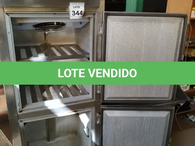 LOTE 344 - 01 FREEZER INDUSTRIAL EM INOX 02 PORTAS VERTICAL. (NO ESTADO) ATENÇÃO! FAZER A VISITAÇÃO ANTES DE ARREMATAR, NÃO SABEMOS SE FUNCIONA, LEILÃO NÃO TEM GARANTIA E NEM DEVOLUÇÃO, SUJEITO A POSSÍVEIS AVARIAS VISÍVEIS/OCULTAS E/OU AUSÊNCIA DE COMPONENTES.