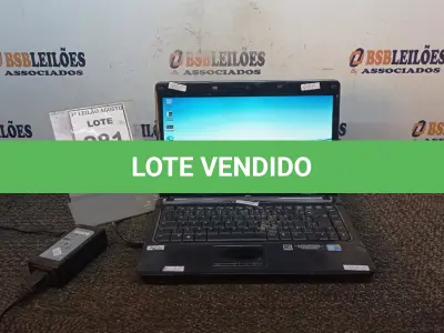 LOTE 281 - 01 NOTEBOOK MARCA COMPAQ COM FONTE. (NO ESTADO) ATENÇÃO! FAZER A VISITAÇÃO ANTES DE ARREMATAR, NÃO SABEMOS SE FUNCIONA, LEILÃO NÃO TEM GARANTIA E NEM DEVOLUÇÃO, SUJEITO A POSSÍVEIS AVARIAS VISÍVEIS/OCULTAS E/OU AUSÊNCIA DE COMPONENTES.