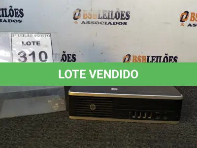 LOTE 310 - 01 MINI CPU HP. (NO ESTADO) ATENÇÃO! FAZER A VISITAÇÃO ANTES DE ARREMATAR, NÃO SABEMOS SE FUNCIONA, LEILÃO NÃO TEM GARANTIA E NEM DEVOLUÇÃO, SUJEITO A POSSÍVEIS AVARIAS VISÍVEIS/OCULTAS E/OU AUSÊNCIA DE COMPONENTES.