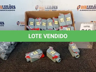 LOTE 218 - 01 LOTE COM GRANDE QUANTIDADE DE INTERRUPTORES E ACESSÓRIO. (NO ESTADO) ATENÇÃO! FAZER A VISITAÇÃO ANTES DE ARREMATAR, NÃO SABEMOS SE FUNCIONA, LEILÃO NÃO TEM GARANTIA E NEM DEVOLUÇÃO, SUJEITO A POSSÍVEIS AVARIAS VISÍVEIS/OCULTAS E/OU AUSÊNCIA DE COMPONENTES.