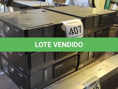 LOTE 407 - 06 CPUS MARCA DELL PARA RETIRADA DE PEÇAS. (NO ESTADO) ATENÇÃO! FAZER A VISITAÇÃO ANTES DE ARREMATAR, NÃO SABEMOS SE FUNCIONA, LEILÃO NÃO TEM GARANTIA E NEM DEVOLUÇÃO, SUJEITO A POSSÍVEIS AVARIAS VISÍVEIS/OCULTAS E/OU AUSÊNCIA DE COMPONENTES.