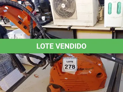 LOTE 278 - 01 LAVADORA DE ALTA PRESSÃO. (NO ESTADO) ATENÇÃO! FAZER A VISITAÇÃO ANTES DE ARREMATAR, NÃO SABEMOS SE FUNCIONA, LEILÃO NÃO TEM GARANTIA E NEM DEVOLUÇÃO, SUJEITO A POSSÍVEIS AVARIAS VISÍVEIS/OCULTAS E/OU AUSÊNCIA DE COMPONENTES.