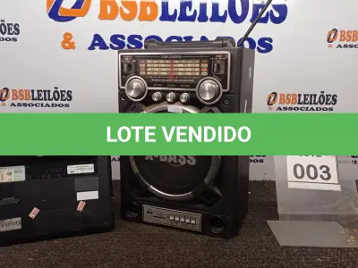 LOTE 003 - 01 RÁDIO E 01 NETBOOK MARCA HP. (NO ESTADO) ATENÇÃO! FAZER A VISITAÇÃO ANTES DE ARREMATAR, NÃO SABEMOS SE FUNCIONA, LEILÃO NÃO TEM GARANTIA E NEM DEVOLUÇÃO, SUJEITO A POSSÍVEIS AVARIAS VISÍVEIS/OCULTAS E/OU AUSÊNCIA DE COMPONENTES.