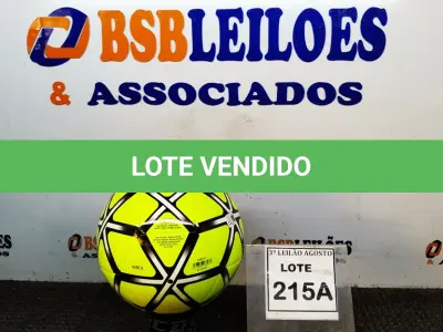 LOTE 215 - 01 BOLA DE FUTEBOL ORIGINAL MARCA ADIDAS. (NO ESTADO) ATENÇÃO! FAZER A VISITAÇÃO ANTES DE ARREMATAR, NÃO SABEMOS SE FUNCIONA, LEILÃO NÃO TEM GARANTIA E NEM DEVOLUÇÃO, SUJEITO A POSSÍVEIS AVARIAS VISÍVEIS/OCULTAS E/OU AUSÊNCIA DE COMPONENTES.