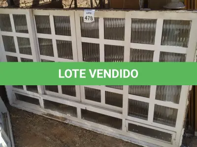 LOTE 478 - 01 JANELA DE FERRO COM VIDRO 1,97X1,18. (NO ESTADO) ATENÇÃO! FAZER A VISITAÇÃO ANTES DE ARREMATAR, NÃO SABEMOS SE FUNCIONA, LEILÃO NÃO TEM GARANTIA E NEM DEVOLUÇÃO, SUJEITO A POSSÍVEIS AVARIAS VISÍVEIS/OCULTAS E/OU AUSÊNCIA DE COMPONENTES.