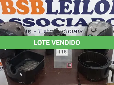 LOTE 116 - 02 AIR FRYER MARCA MONDIAL. (NO ESTADO) ATENÇÃO! FAZER A VISITAÇÃO ANTES DE ARREMATAR, NÃO SABEMOS SE FUNCIONA, LEILÃO NÃO TEM GARANTIA E NEM DEVOLUÇÃO, SUJEITO A POSSÍVEIS AVARIAS VISÍVEIS/OCULTAS E/OU AUSÊNCIA DE COMPONENTES.