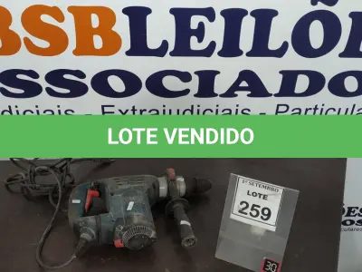 LOTE 259 - 01 MARTELETE BOSH. (NO ESTADO) ATENÇÃO! FAZER A VISITAÇÃO ANTES DE ARREMATAR, NÃO SABEMOS SE FUNCIONA, LEILÃO NÃO TEM GARANTIA E NEM DEVOLUÇÃO, SUJEITO A POSSÍVEIS AVARIAS VISÍVEIS/OCULTAS E/OU AUSÊNCIA DE COMPONENTES