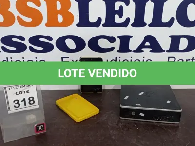 LOTE 318 - 01 MINI PC HP I3 E 01 TABLET MARCA CCE. (NO ESTADO) ATENÇÃO! FAZER A VISITAÇÃO ANTES DE ARREMATAR, NÃO SABEMOS SE FUNCIONA, LEILÃO NÃO TEM GARANTIA E NEM DEVOLUÇÃO, SUJEITO A POSSÍVEIS AVARIAS VISÍVEIS/OCULTAS E/OU AUSÊNCIA DE COMPONENTES.