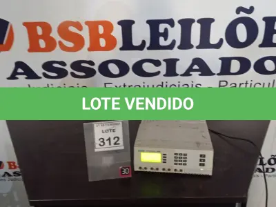 LOTE 312 - 01 APARELHO DE ELETROFORESE BIO RAD POWER PAC 3000. (NO ESTADO) ATENÇÃO! FAZER A VISITAÇÃO ANTES DE ARREMATAR, NÃO SABEMOS SE FUNCIONA, LEILÃO NÃO TEM GARANTIA E NEM DEVOLUÇÃO, SUJEITO A POSSÍVEIS AVARIAS VISÍVEIS/OCULTAS E/OU AUSÊNCIA DE COMPONENTES.
