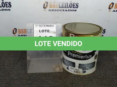 LOTE 446 - 01 LATA DE ESMALTE SINTÉTICO PREMIERLUX DE 3,6L NA COR CINZA MÉDIO MARCA PREMIER. (NO ESTADO) ATENÇÃO! FAZER A VISITAÇÃO ANTES DE ARREMATAR, NÃO SABEMOS SE FUNCIONA, LEILÃO NÃO TEM GARANTIA E NEM DEVOLUÇÃO, SUJEITO A POSSÍVEIS AVARIAS VISÍVEIS/OCULTAS E/OU AUSÊNCIA DE COMPONENTES.