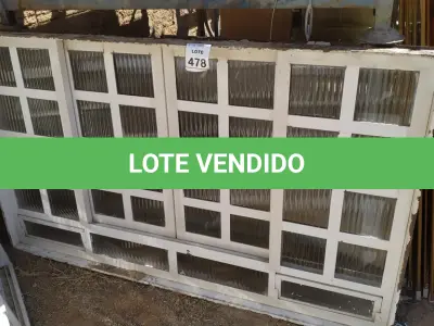LOTE 478 - 01 JANELA DE FERRO COM VIDRO 1,97X1,18. (NO ESTADO) ATENÇÃO! FAZER A VISITAÇÃO ANTES DE ARREMATAR, NÃO SABEMOS SE FUNCIONA, LEILÃO NÃO TEM GARANTIA E NEM DEVOLUÇÃO, SUJEITO A POSSÍVEIS AVARIAS VISÍVEIS/OCULTAS E/OU AUSÊNCIA DE COMPONENTES.