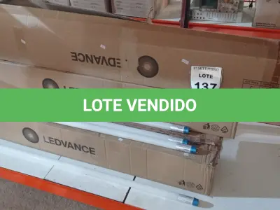 LOTE 137 - 01 LOTE COM GRANDE QUANTIDADE DE LÂMPADAS LED. (NO ESTADO) ATENÇÃO! FAZER A VISITAÇÃO ANTES DE ARREMATAR, NÃO SABEMOS SE FUNCIONA, LEILÃO NÃO TEM GARANTIA E NEM DEVOLUÇÃO, SUJEITO A POSSÍVEIS AVARIAS VISÍVEIS/OCULTAS E/OU AUSÊNCIA DE COMPONENTES.