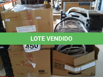 LOTE 450 - 01 LOTE COM GRANDE QUANTIDADE DE PROTETOR FACIAL STEELFLEX. (NO ESTADO) ATENÇÃO! FAZER A VISITAÇÃO ANTES DE ARREMATAR, NÃO SABEMOS SE FUNCIONA, LEILÃO NÃO TEM GARANTIA E NEM DEVOLUÇÃO, SUJEITO A POSSÍVEIS AVARIAS VISÍVEIS/OCULTAS E/OU AUSÊNCIA DE COMPONENTES.