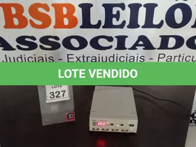 LOTE 327 - 01 APARELHO DE ELETROFORESE BIO RAD POWER PAC 3000. (NO ESTADO) ATENÇÃO! FAZER A VISITAÇÃO ANTES DE ARREMATAR, NÃO SABEMOS SE FUNCIONA, LEILÃO NÃO TEM GARANTIA E NEM DEVOLUÇÃO, SUJEITO A POSSÍVEIS AVARIAS VISÍVEIS/OCULTAS E/OU AUSÊNCIA DE COMPONENTES.
