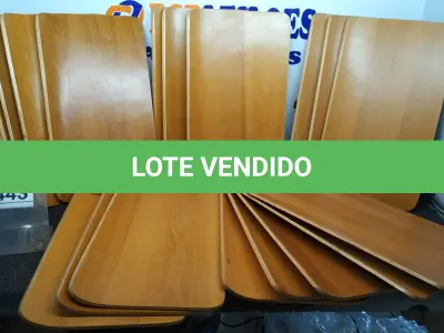 LOTE 443 - 20 PLACAS DE MADEIRA. (NO ESTADO) ATENÇÃO! FAZER A VISITAÇÃO ANTES DE ARREMATAR, NÃO SABEMOS SE FUNCIONA, LEILÃO NÃO TEM GARANTIA E NEM DEVOLUÇÃO, SUJEITO A POSSÍVEIS AVARIAS VISÍVEIS/OCULTAS E/OU AUSÊNCIA DE COMPONENTES.