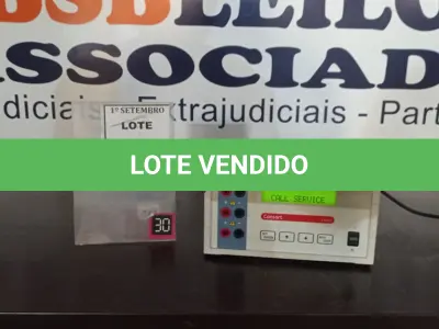 LOTE 317 - 01 APARELHO DE ELETROFORESE. (NO ESTADO) ATENÇÃO! FAZER A VISITAÇÃO ANTES DE ARREMATAR, NÃO SABEMOS SE FUNCIONA, LEILÃO NÃO TEM GARANTIA E NEM DEVOLUÇÃO, SUJEITO A POSSÍVEIS AVARIAS VISÍVEIS/OCULTAS E/OU AUSÊNCIA DE COMPONENTES.