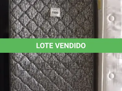 LOTE 166 - 01 COLCHÃO SOLTEIRO COM BASE 1,88CM X 0,88CM. (NO ESTADO EM QUE SE ENCONTRA. SUJEITO A AVARIAS OCULTAS/VISÍVEIS.) BJ7216T