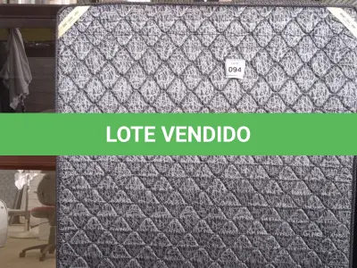 LOTE 094 - 01 COLCHÃO DE CASAL COM BASES 1,98CM X 1,58CM AU1901J/ BF8670H (NO ESTADO EM QUE SE ENCONTRA. SUJEITO A AVARIAS OCULTAS/VISÍVEIS.)