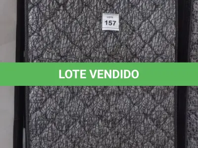 LOTE 157 - 01 COLCHÃO SOLTEIRO COM BASE 1,88CM X 0,88CM. (NO ESTADO EM QUE SE ENCONTRA. SUJEITO A AVARIAS OCULTAS/VISÍVEIS.) BJ7219R
