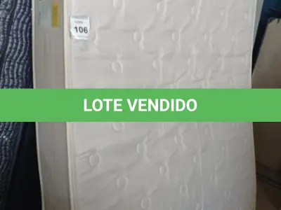 LOTE 106 - 01 COLCHÃO DE CASAL 1,98CM X 1,58CM. (NO ESTADO EM QUE SE ENCONTRA. SUJEITO A AVARIAS OCULTAS/VISÍVEIS.) BJ7491G