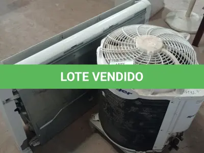 LOTE 118 - 01 AR CONDICIONADO. (NO ESTADO EM QUE SE ENCONTRA. SUJEITO A AVARIAS OCULTAS/VISÍVEIS.) AV9963P