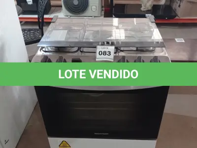 LOTE 083 - 01 FOGÃO 5 BOCAS BRASTEMP BIVOLTS. (NO ESTADO EM QUE SE ENCONTRA. SUJEITO A AVARIAS OCULTAS/VISÍVEIS.) AV9955P