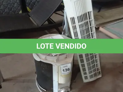 LOTE 136 - 01 AR CONDICIONADO SPRINGER 18.000BTUS. (NO ESTADO EM QUE SE ENCONTRA. SUJEITO A AVARIAS OCULTAS/VISÍVEIS.) BF8498R