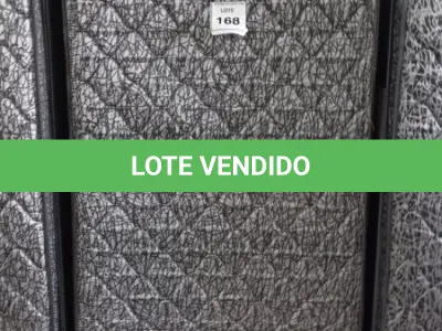LOTE 168 - 01 COLCHÃO SOLTEIRO COM BASE 1,88CM X 0,88CM. (NO ESTADO EM QUE SE ENCONTRA. SUJEITO A AVARIAS OCULTAS/VISÍVEIS.) BJ7222M
