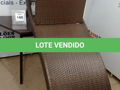LOTE 160 - 01 ESPREGUIÇADEIRA. (NO ESTADO EM QUE SE ENCONTRA. SUJEITO A AVARIAS OCULTAS/VISÍVEIS.) BH1647X