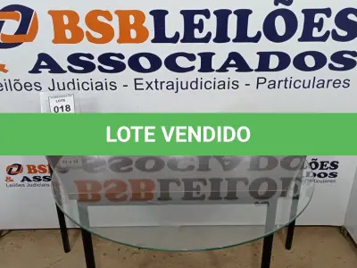 LOTE 018 - 01 VIDRO REDONDO 92CM 0,5MM. (NO ESTADO EM QUE SE ENCONTRA. SUJEITO A AVARIAS OCULTAS/VISÍVEIS.)