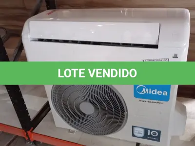 LOTE 017 - 01 AR CONDICIONADO MIDEA INVERT 12.000BTUS (NO ESTADO EM QUE SE ENCONTRA. SUJEITO A AVARIAS OCULTAS/VISÍVEIS.)