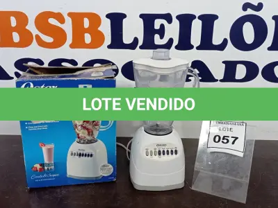 LOTE 057 - 01 LIQUIFICADOR OSTER 110V. (NO ESTADO EM QUE SE ENCONTRA. SUJEITO A AVARIAS OCULTAS/VISÍVEIS.)