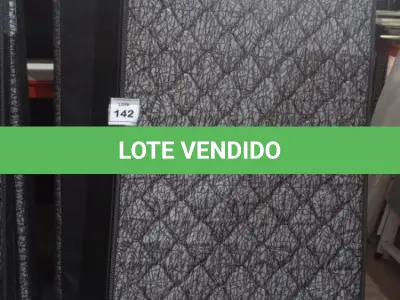 LOTE 142 - 01 COLCHÃO SOLTEIRO COM BASE 1,88CM X 0,88CM. (NO ESTADO EM QUE SE ENCONTRA. SUJEITO A AVARIAS OCULTAS/VISÍVEIS.) BJ7221C